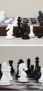 Bulk Supplier Large Vintage Metal Chess Set for Adults and Kids Marbling with Metal Chess Pieces Travel Set for Indoor <b>Games</b> - Product Image 5