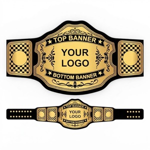 Ceinture de championnat de lutte personnalisée avec plaque métallique et espace pour logo, équipement sportif, ceinture de championnat sur mesure - Product Image 2