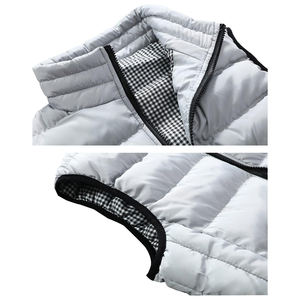 Gilet matelassé décontracté pour homme, doublure polaire chaude d'hiver, col montant, fermeture éclair intégrale, sans manches, respirant, imperméable, chauffant, pour la rue - Product Image 3