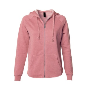Sweats à capuche décontractés pour femmes avec fermeture éclair Sweats à capuche 100% coton surdimensionnés - Product Image 3