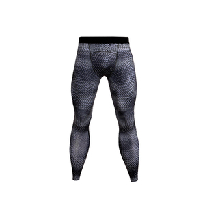 Leggings de compression pour hommes de style tendance pleine longueur Spandex/Polyester antibactérien séchage rapide respirant de haute qualité personnalisé - Product Image 4