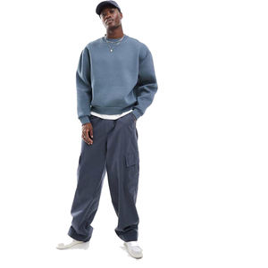 Gym Oversize 500 Gsm Sweatshirts Hommes Respirant Mid-Weight Pullover Sweatshirt Hommes Haute Qualité Drop Shoulder Sweatshirts Hommes - Product Image 4