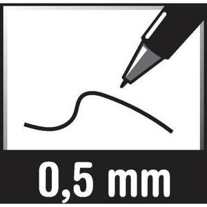 Schneider Office 0.5mm Red <b>Ballpoint</b> <b>Pen</b> with Document-Proof Barrel Color Red - Product Image 3