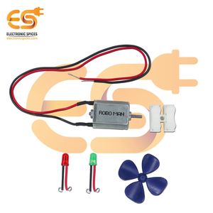 Mini Kit de iniciación de turbina eólica Diy con video tutorial y manual de usuario para accesorios de batería para niños y niñas - Product Image 2