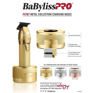 Tondeuse à cheveux professionnelle dorée avec base de charge USB, lame en acier inoxydable, fonction étanche pour usage domestique - Type de prise US - Product Image 5