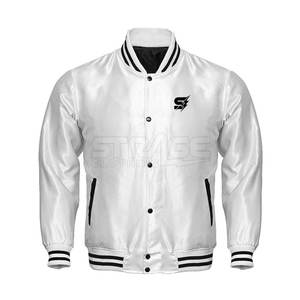 Chaqueta Universitaria de Satén Hecha a Medida con Cuello Alto y Logotipo Frontal, Diseño Ligero y Ecológico, Precio al por Mayor 2025 - Product Image 1