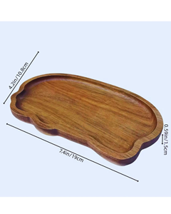 Bandeja de Servir Rectangular Clásica de Madera Natural, Hecha a Mano por Artesanos, Ecológica, Personalizada y Pulida, de Alta Calidad, Ideal para Bodas - Product Image 3