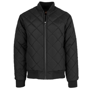 Blouson bomber matelassé standard pour homme avec fermeture éclair (100 % polyester tissé anti-rétrécissement) (Tailles S-2XL) Origine américaine - Product Image 1