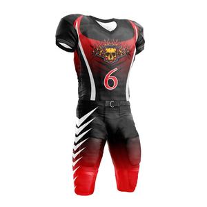 Tenues de football américain pour adultes, maillots de football personnalisés à manches courtes, imprimés, vente en gros - Product Image 3
