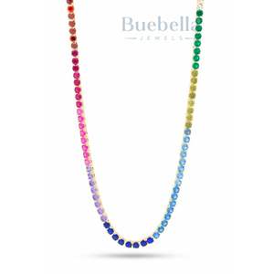 Venta caliente 925 Plata 14K chapado en oro 5mm moissanita diamante tenis cadena collar calidad superior hombres moissanita collares - Product Image 4