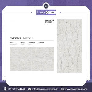 Baldosas modernas de porcelana brillante de 600x1200MM para interiores de hoteles, diseño atractivo con 5mm de espesor - Product Image 2