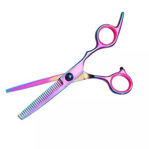 Customized Stainless Steel Barber Thinning <b>Hair</b> <b>Scissors</b> All Type Sharpness Logo Printed Beauty <b>Scissors</b> - Product Image 2