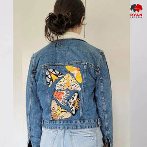 แจ็คเก็ตยีนส์ดีไซน์เฉพาะของ Ryan Pro Gear สำหรับผู้หญิง คุณภาพพรีเมียม ผ้าระบายอากาศได้ดี พร้อมโลโก้แบบกำหนดเอง - Product Image 5