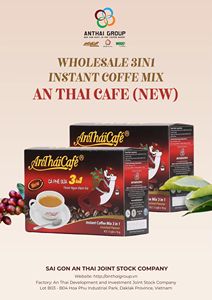 AnThai 3 en 1 mezcla de café instantáneo sabor cremoso Stick 16G suave cafeinado estilo vietnamita a granel OEM supermercado bolsa de venta uso - Product Image 2