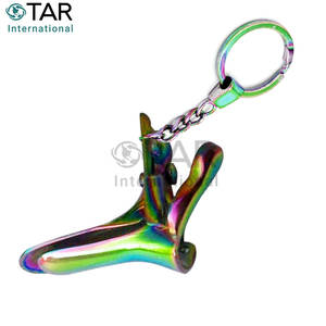 Llavero de Espéculo Médico de Titanio Multicolor, Mini Llavero con Espéculo Recubierto de Titanio, Instrumentos Médicos para Doctores y Enfermeras - Product Image 2