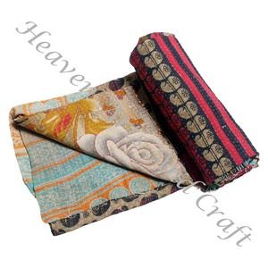 Kantha <b>Quilt</b> Gudari Kantha <b>Quilt</b> Gudari Hot Selling Wholesale Gold Supplier GD2226 Handmade Kantha <b>Quilt</b> Cotton Printed Indian - Product Image 6