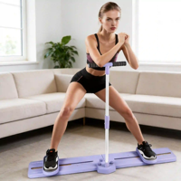 Planche de glisse multifonctionnelle pliable et réglable 2026 pour entraînement des hanches et des jambes, ski, Pilates, pour la maison et la salle de sport
