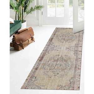 Tapis imprimé : Tapis en chenille turque marron antidérapant, style farmhouse, pour couloir, bureau, décoration, tapis en velours - Product Image 4