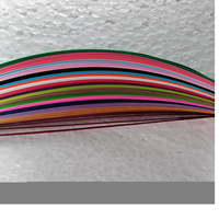 Bandes de papier de quilling multicolores en plusieurs couleurs assorties, idéales pour les projets scolaires d'art et d'artisanat