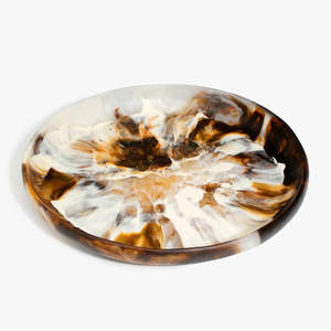 Bol en résine artisanal écologique, centre de table décoratif, plat de service, style ange, décoration de table de cuisine à domicile, MODÈLE - Product Image 5