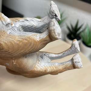 Scultura in Legno di Cammello Intagliata a Mano YEEYAYA, Stile Art Deco, Materiale in Ottone con Motivo Vegetale per Decorazione Casa e Stanza - Product Image 6