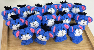 Animal Keychain Handmade Crochet Yarn <b>Craft</b> Cute Mini Toy Bag Decoration Backpack Pendant from Vietnam - Product Image 5