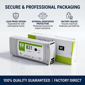 Ocbestjet Set di 7 <span class=keywords><strong>Cartucce</strong></span> d'<span class=keywords><strong>Inchiostro</strong></span> 831 775 ML con <span class=keywords><strong>Inchiostro</strong></span> Latex e Chip Stabile per Stampanti <span class=keywords><strong>HP</strong></span> Latex 360 310 330 315 Pronte all'Uso - Product Image 3