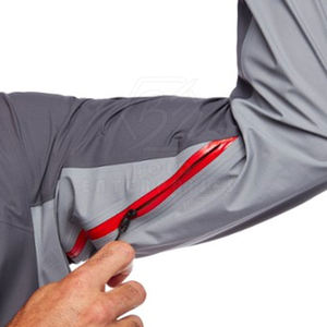 Veste de pluie d'extérieur pour homme, légère, imperméable, respirante, coupe-vent, avec capuche amovible, personnalisable sur le devant, vente en gros - Product Image 5