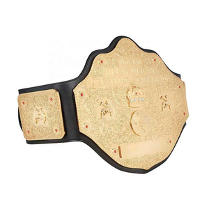 Big Metal Leather Wrestling Boxeo Artes marciales Ganador Oro Campeonato Cinturones Mínimo bajo Cinturón de campeonato personalizado Pesado - Product Image 2