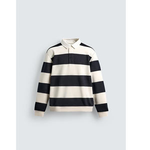 Ropa Urbana para Hombre, Sudaderas con Cuello Polo Bordado, Estilo Casual, Felpa Francesa, Alta Calidad, Manga Larga, Tejido de Punto, Venta al por Mayor - Product Image 1