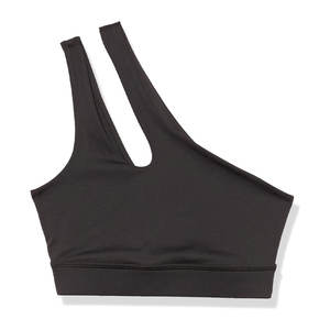OEM personalizado un hombro Crop Sujetador deportivo para las mujeres de primera calidad gimnasio desgaste Fitness desgaste sujetador - Product Image 6