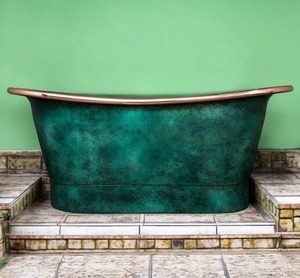 Bañeras de cobre pulido de lujo con diseños de ahorro de espacio para casas pequeñas y hoteles disponibles en cantidad a granel para la venta - Product Image 3