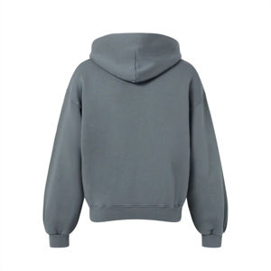 Sudadera con capucha de cremallera completa clásica para hombre personalizada OEM | Chaqueta con cremallera de algodón transpirable para comodidad durante todo el día - Product Image 2