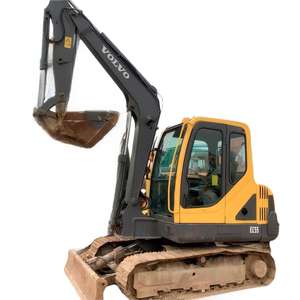 Excavatrice d'occasion Volvo EC55D EC55B 5,5 tonnes 6 tonnes Mini excavatrice hydraulique à chenilles d'occasion Petite machine de terrassement - Product Image 6