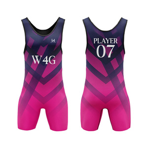 Justaucorps de lutte personnalisé de haute qualité pour hommes, fabriqué sur mesure, équipe américaine, justaucorps ajustable avec fermeture à enfiler - Product Image 4