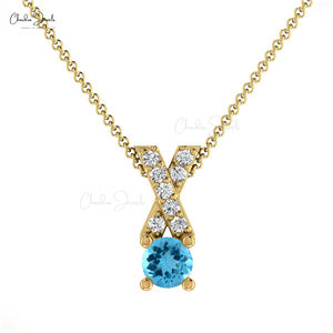 จี้เพชรสีทอง14K สำหรับผู้หญิงสินค้าขายส่ง - Product Image 6