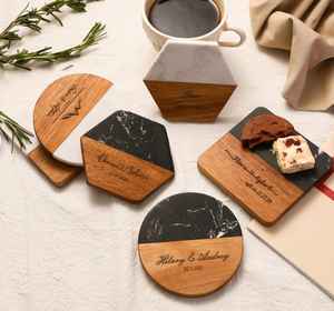 Posavasos Moderno de Mármol para Bebidas y Té, 4 Pulgadas de Diámetro, Apto para Alimentos, Ecológico, Utensilios de Cocina de Fabricante Indio - Product Image 1