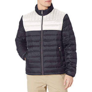 Veste matelassée imperméable de haute qualité avec fermeture éclair pour homme, personnalisable avec broderie, tendance, pour activités de plein air, streetwear sportif - Product Image 1