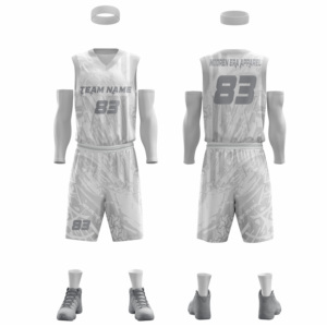 2025 vente en gros respirant noir réversible maillot de basket-ball Sublimation vêtements de sport Bsci gros uniformes de basket-ball - Product Image 3