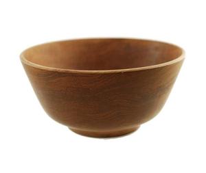 Bol de service en bois d'acacia de style moderne Récipient alimentaire durable avec design arrondi pour le stockage des salades de fruits Bols décoratifs - Product Image 4