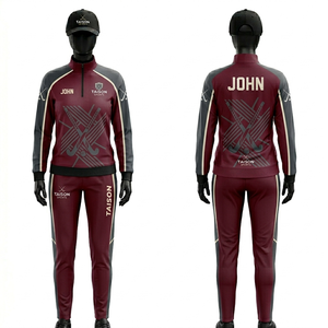 Chándal de Entrenamiento de Hockey sobre Césped para Mujer, 280GSM, Poliéster Transpirable Interlock, Diseño de Paneles Verde, Negro y Dorado, Logotipo Personalizado con Termotransferencia - Product Image 4