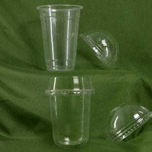 Gobelets en plastique PP écologiques jetables personnalisés en gros avec couvercles PP 95 mm, gobelets à paroi simple pour thé au lait à bulles Boba, desserts et jus - Product Image 2