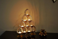 Porte-bougie tealight, décoration de Noël, éclairage décoratif, designs modernes disponibles, laiton de haute qualité, fait main, personnalisable