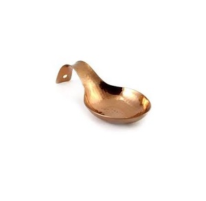Soporte para cuchara de cobre de tamaño mediano Recién llegado martillado con cuchara con acabado antiguo Descanso Artesanía producto más vendido - Product Image 3