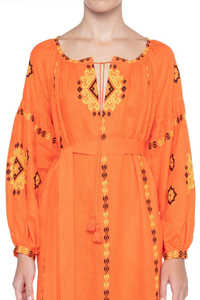 เดรสยาวสไตล์ยูเครนสำหรับผู้หญิงเดรสแขนยาวปักลายสไตล์ยูเครนสินค้าออกใหม่ - Product Image 2