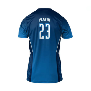 เสื้อฟุตบอลระบายอากาศได้ดีพิมพ์ดิจิตอลเสื้อเจอร์ซีย์ปรับแต่งโลโก้ได้ตามต้องการ - Product Image 3
