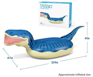 Bouée gonflable géante dinosaure T-Rex de 124 pouces, directement de l'usine, pour enfants et adultes, pour piscine, plage, fêtes aquatiques d'été - Product Image 6
