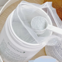Masque facial en poudre à base de spiruline naturelle et de vitamine C - Soin blanchissant biologique pour la peau avec nettoyage des pores et traitement de l'acné