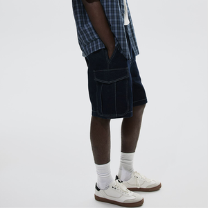 High Quality Summer Baggy Jean <b>Shorts</b> Custom Design Embroidered Logo Vintage <b>Decoration</b> Casual Street Style for Street Wear - Product Image 6