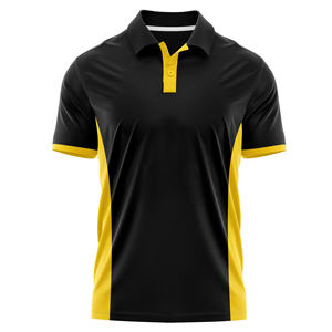 Polo pour homme en jersey 100% polyester, motif uni, design sublimé, manches courtes, uniformes coupés et cousus - Product Image 5